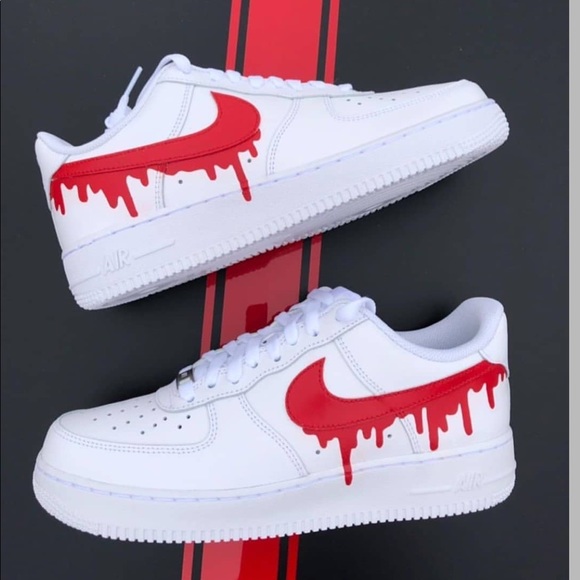 air force 1 red drip